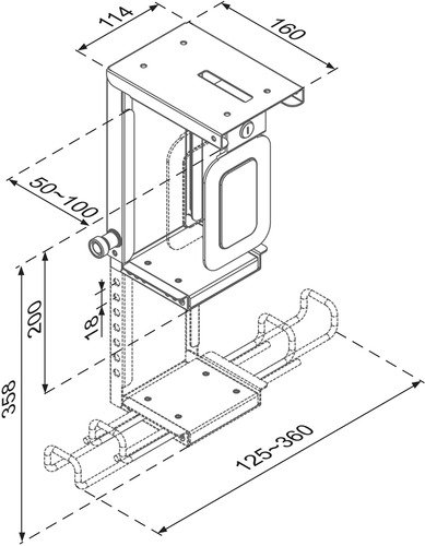 NewStar CPU-D075 - PC houder - 19