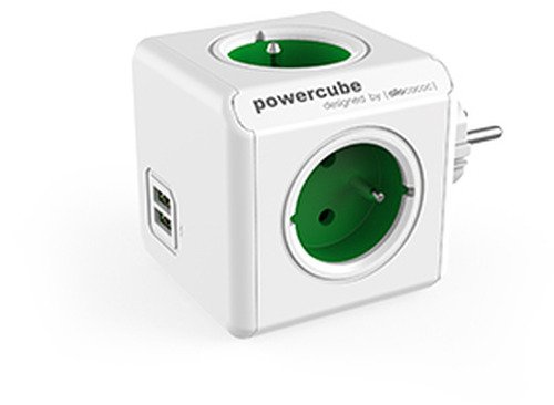 Allocacoc PowerCube Original USB Green (FR/BE) - 1