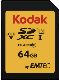 Kodak SDXC 64GB Class10 U3