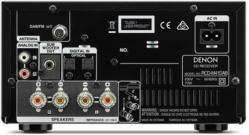 Denon Micro System D-M41DAB - Noir - 4