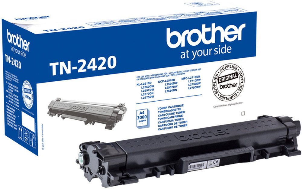 Brother TN-2420 - Hoog rendement - zwart - origineel - tonercartridge
