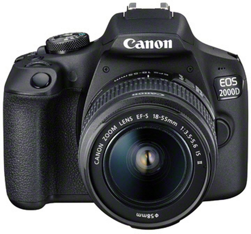Art & Craft Canon EOS 2000D Body + 18-55mm + Tas + SD-kaart - Zwart |  | 8714574657295 aanbieding