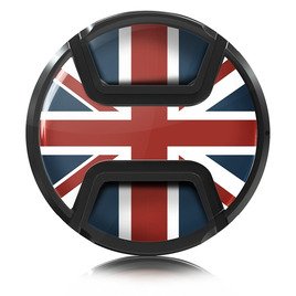 Kaiser Lens cap snap-on style union jack 72mm Kaiser Lens cap snap-on style union jack 72mm