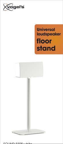 Vogels SOUND 3305 White Universal L Speaker Floor Stand - 4