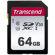 Transcend 64GB SDXC Class 10 UHS-I U3 V30 (R 95 W 45 MB/s)