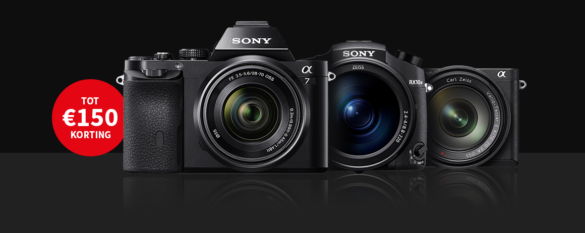 Sony - Tot €150 kassakorting! Sony - Tot €150 kassakorting!