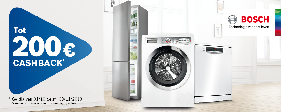 Bosch - Tot €150 Cashback Bosch - Tot €150 Cashback