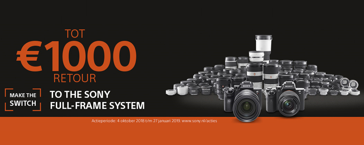 Sony - Tot €1000 cashback! Sony - Tot €1000 cashback!