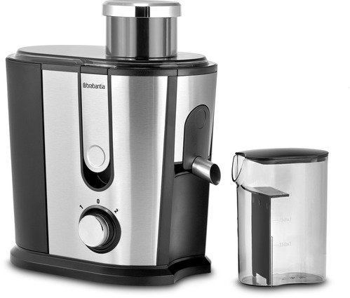 Brabantia BBEK1123, fruitpers 0,35L 500W, zilver - 1 Brabantia BBEK1123, fruitpers 0,35L 500W, zilver - 1