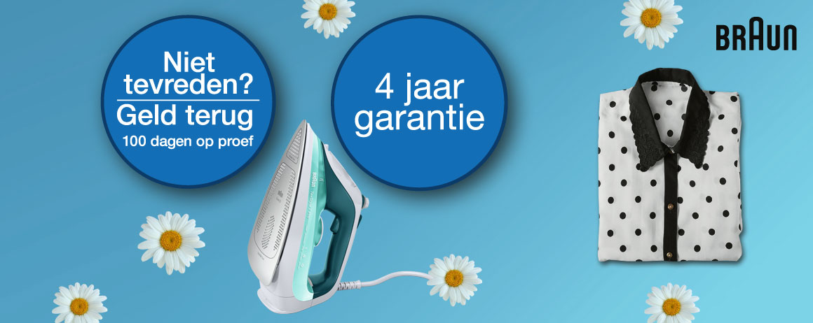 Braun - Nu 4 jaar garantie Braun - Nu 4 jaar garantie