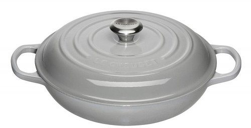 Le Creuset Gietijzeren Braadpan Campagnard Mist Grey 30cm - 1