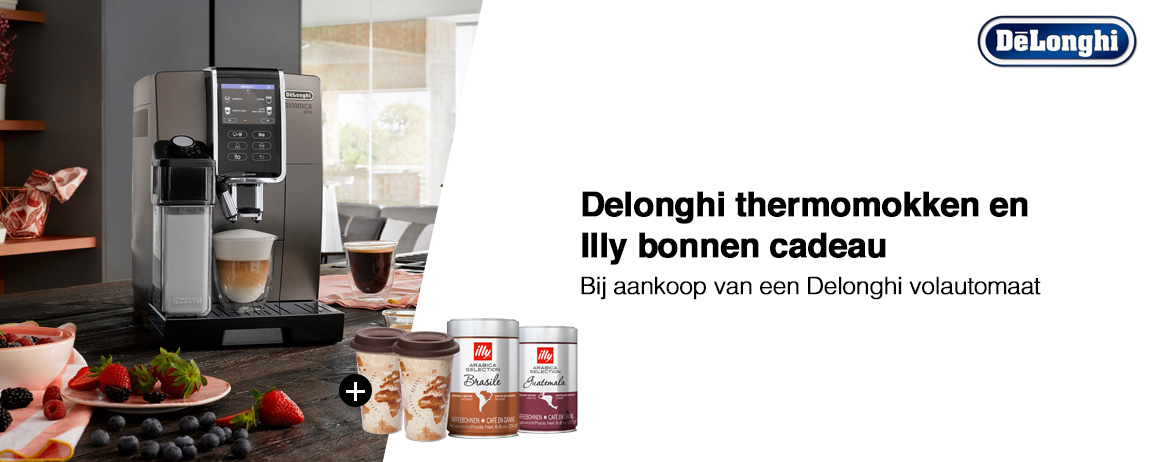 Delonghi - Cadeau bij uw volautomaat Delonghi - Cadeau bij uw volautomaat