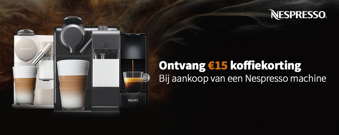 Nespresso - €15 Koffiekorting Nespresso - €15 Koffiekorting