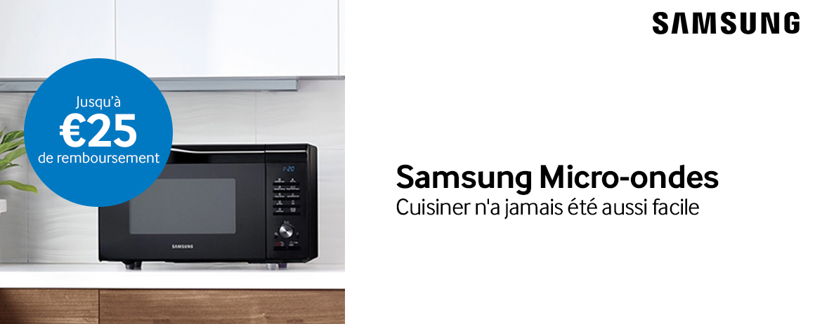 Samsung - Cashback micro-ondes Samsung - Cashback micro-ondes
