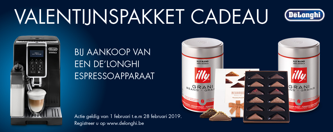 Delonghi - Valentijnspakket cadeau Delonghi - Valentijnspakket cadeau