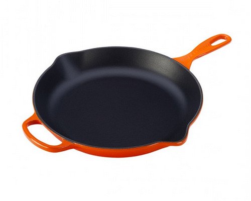 Le Creuset Gietijzeren Ronde Skillet Oranjerood 23cm - 1