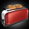 Russell Hobbs Colours Plus+ Flame Red Long Slot 2139156 - 5