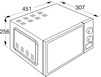 Etna micro-ondes 20l smv220wit - 7