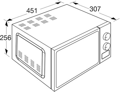 Etna micro-ondes 20l smv220wit - 7