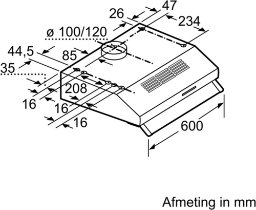 Siemens LU62LFA21 Dampkap - 6
