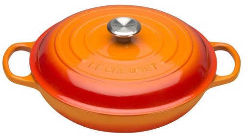 Le Creuset Gietijzeren Braadpan Campagnard Oranjerood 30cm - 6
