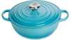 Le Creuset Gietijzeren Marmite Caribbean Blue 26cm 5,3l - 6