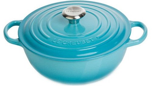 Le Creuset Gietijzeren Marmite Caribbean Blue 26cm 5,3l - 6
