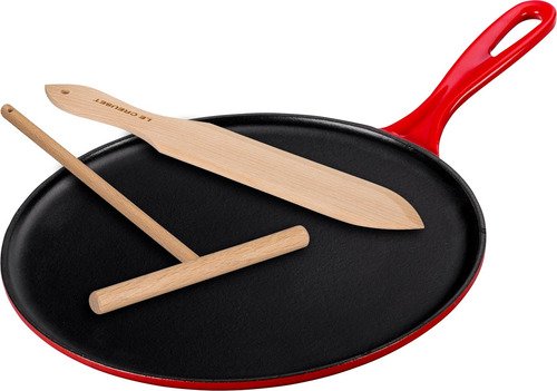 Le Creuset Gietijzeren Pannenkoekpan Kersenrood 27cm - 1