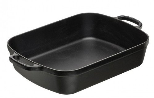 Le Creuset Gietijzeren Rechthoekige Braadslede Mat Zwart - 1