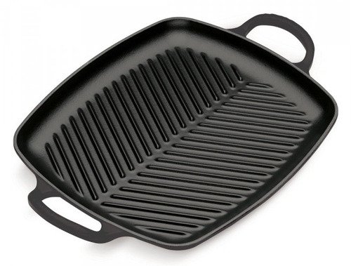 Le Creuset Gietijzeren Rechthoekige Grillplaat Mat Zwart - 1