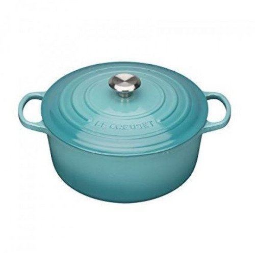 Le Creuset Gietijzeren Ronde Braadpan Caribbean Blue 24cm