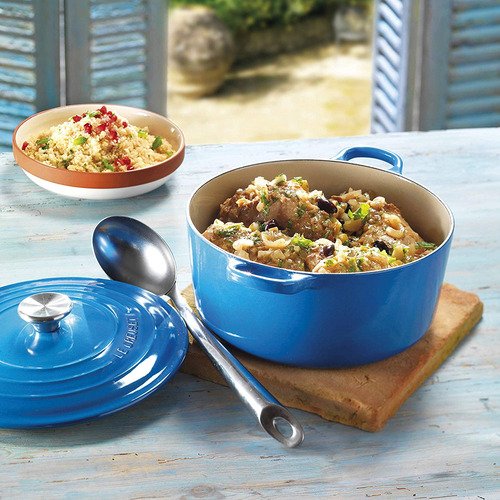 Le Creuset Gietijzeren Ronde Braadpan Marseilleblauw 18cm-2