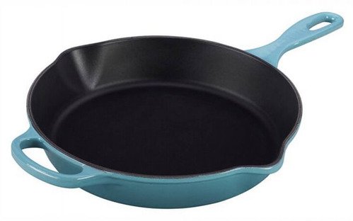 Le Creuset Gietijzeren Ronde Hoge Skillet Caribbean Blue