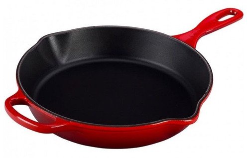 Le Creuset Gietijzeren Ronde Hoge Skillet Kersenrood 26cm