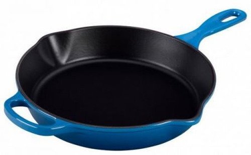 Le Creuset Gietijzeren Ronde Hoge Skillet Marseilleblauw