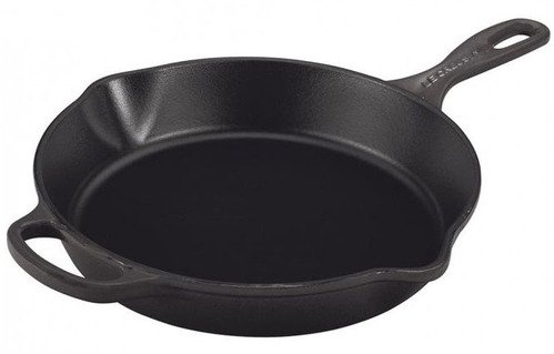 Le Creuset Gietijzeren Ronde Hoge Skillet Mat Zwart 26cm