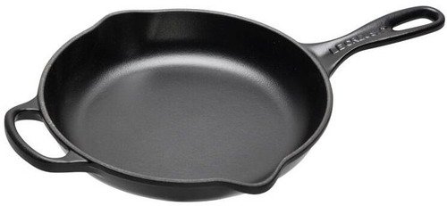 Le Creuset Gietijzeren Ronde Skillet Mat Zwart 20cm - 1