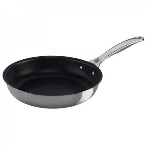 Le Creuset Rvs Diepe Koekenpan 24cm met Anti-aanbaklaag - 1