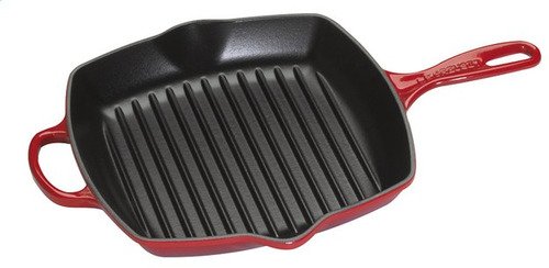 Le Creuset Gietijzeren Vierkante Grillpan Kersenrood 26cm - 1 Le Creuset Gietijzeren Vierkante Grillpan Kersenrood 26cm - 1