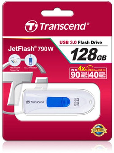 Transcend 128GB JetFlash 790, White - 2