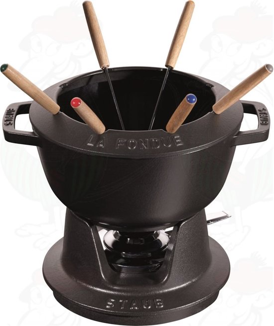 Staub Fondueset 20cm - zwart - 1