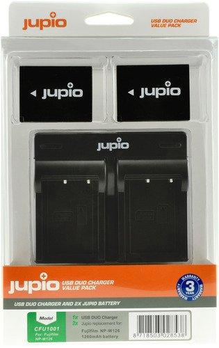 Jupio Kit 2x Battery NP-W126S + dual charger