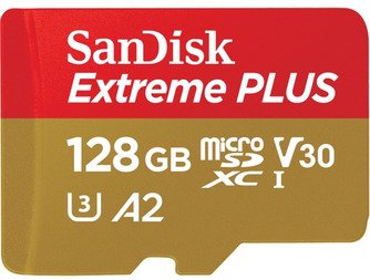 SanDisk Extreme Plus 128GB MicroSDXC U3/A2/V30/UHS-I