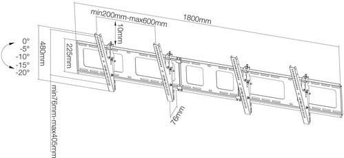 Neomounts by Newstar NS-WMB200 - Zwart - 10