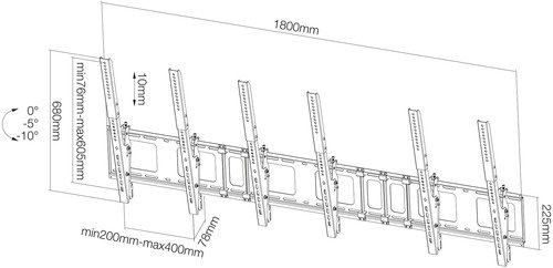 Neomounts by Newstar NS-WMB300P - Zwart - 7