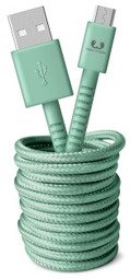 Fresh n Rebel USB - Micro USB Fabriq Cable (3m) - Munt