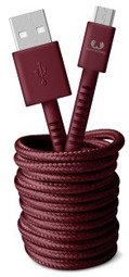 Fresh n Rebel USB - Micro USB Fabriq Cable (3m) - Rood
