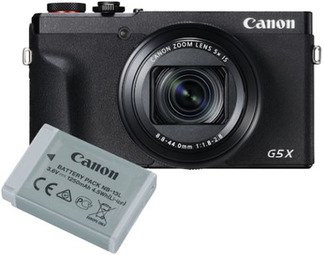 Canon PowerShot G5X Mark II + Extra batterij