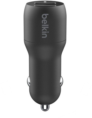 Belkin CCD001bt1MBK Dual USB-A Car Charger - 3