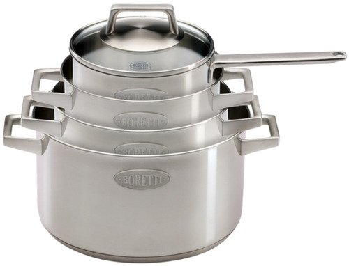 Boretti BAC150 Pentola set de 4 marmites inox - 1